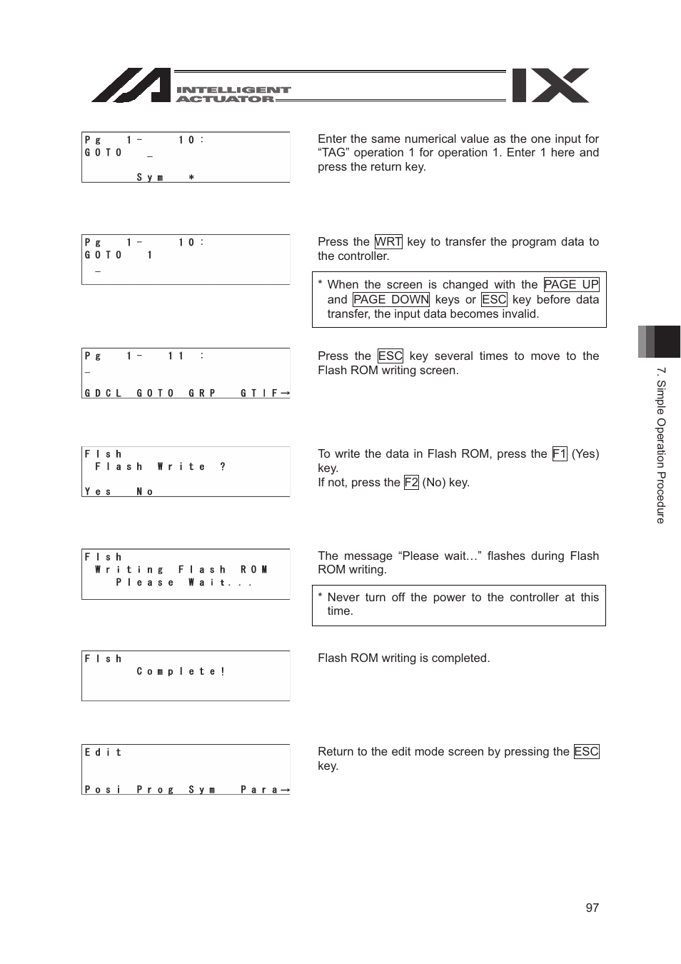 IAI America SEL-TG User Manual | Page 115 / 314