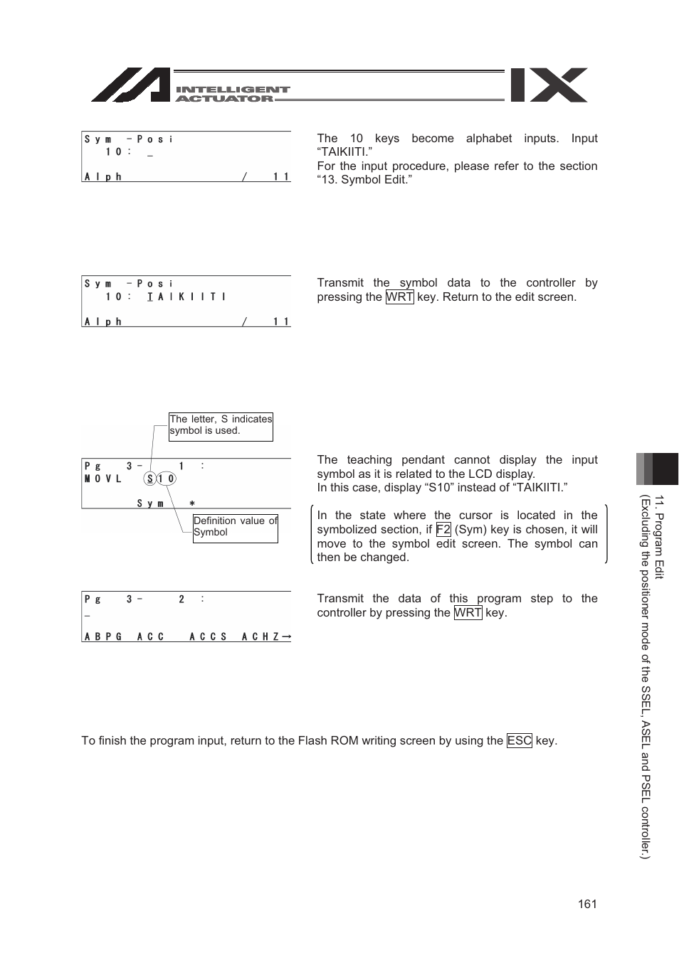 IAI America SEL-TG User Manual | Page 179 / 314