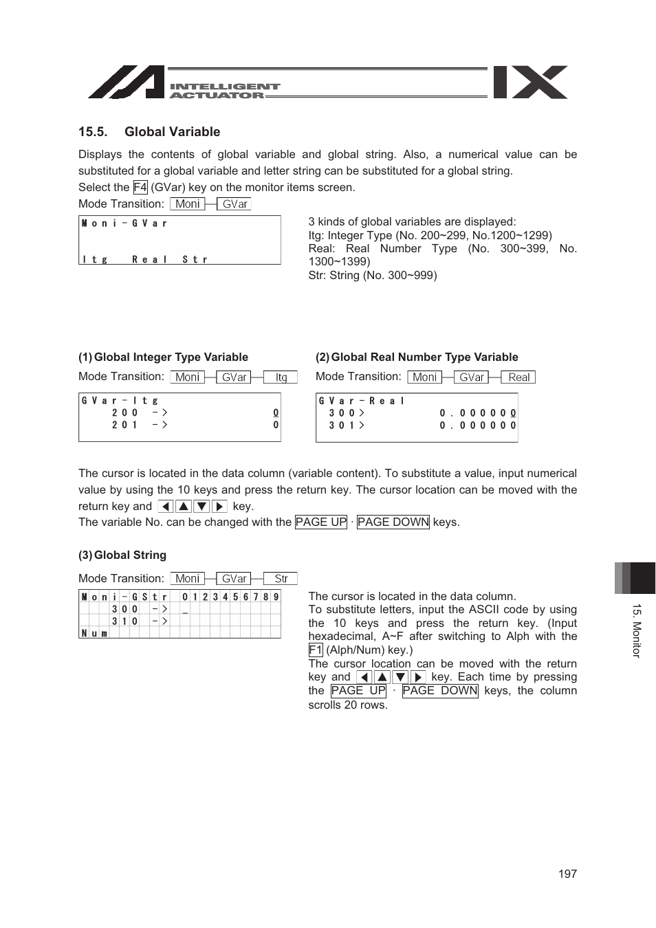 Global variable | IAI America SEL-TG User Manual | Page 215 / 314