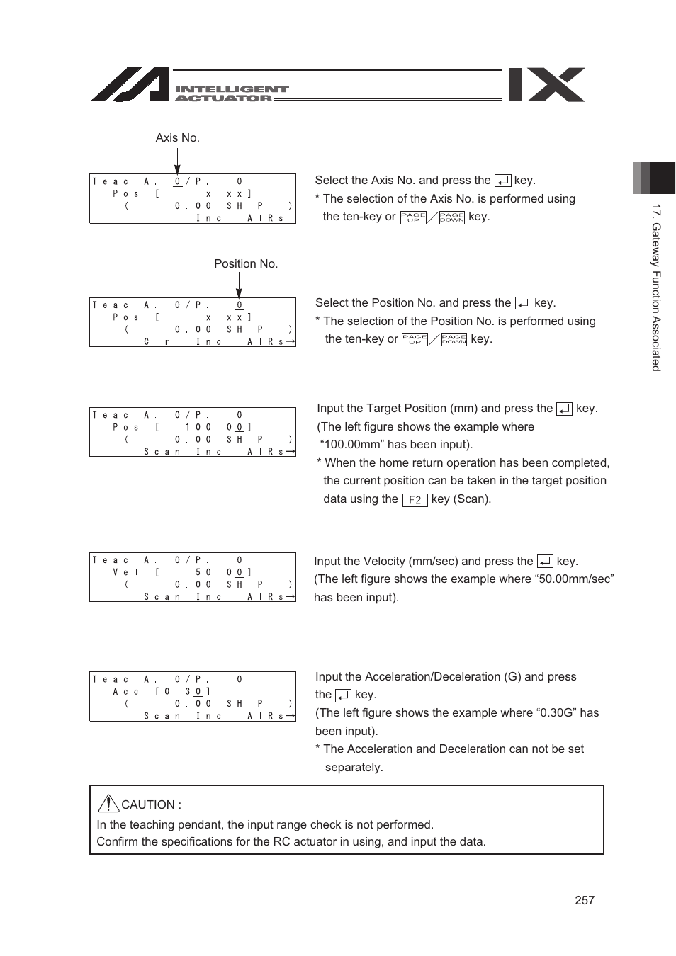 IAI America SEL-TG User Manual | Page 275 / 314