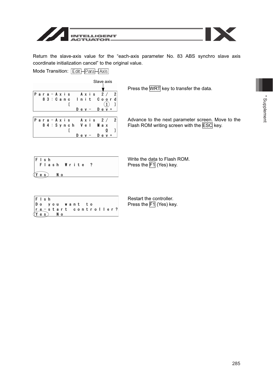 IAI America SEL-TG User Manual | Page 303 / 314