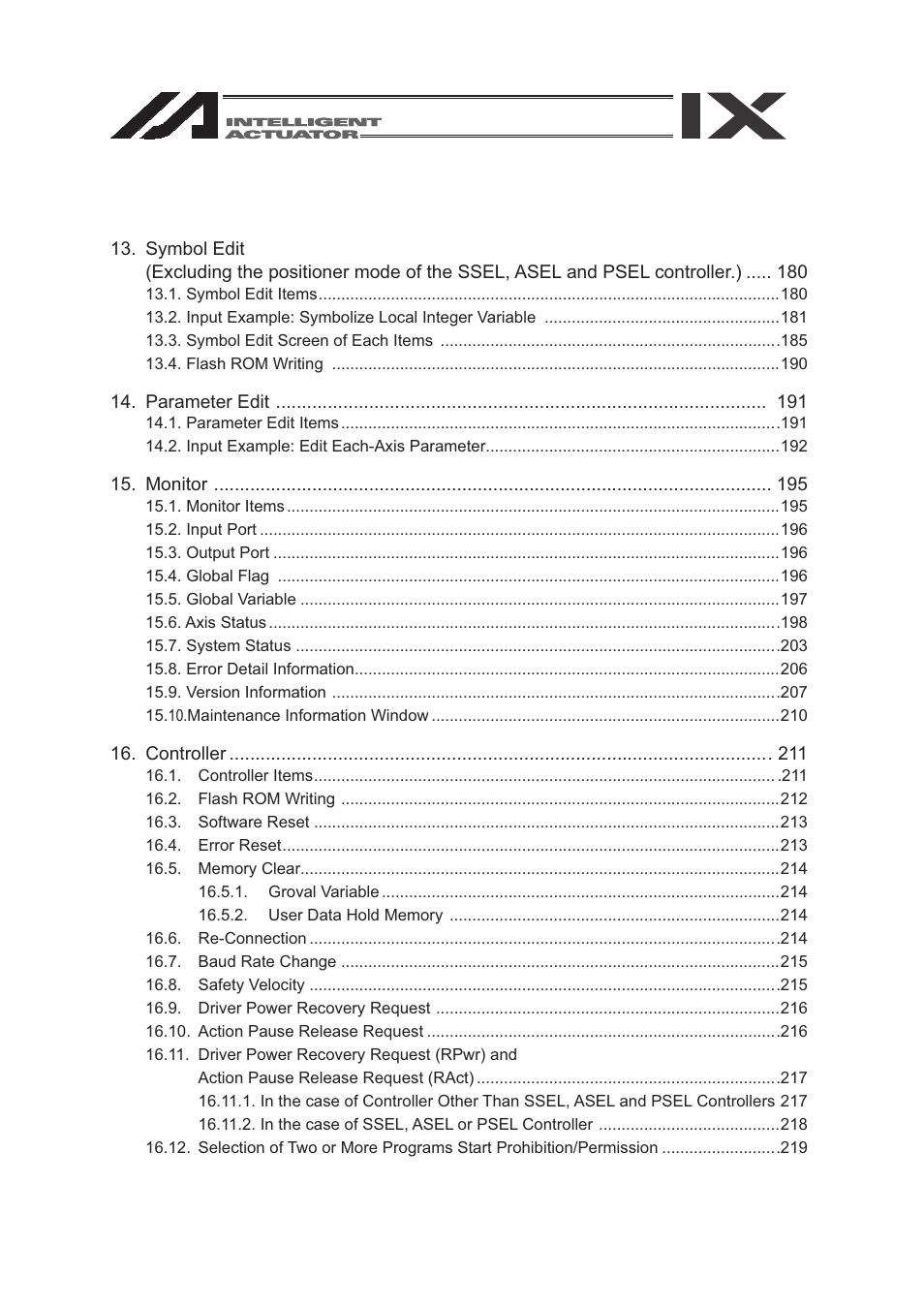 IAI America SEL-TG User Manual | Page 9 / 314