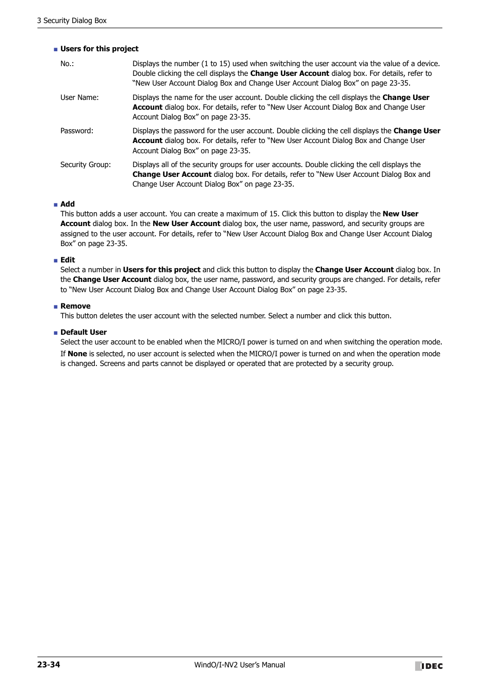 IDEC High Performance Series User Manual | Page 1084 / 1448