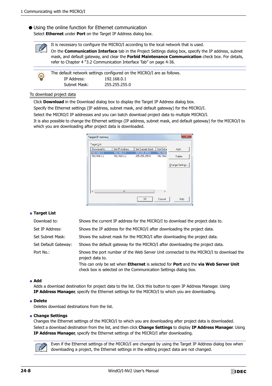 IDEC High Performance Series User Manual | Page 1100 / 1448