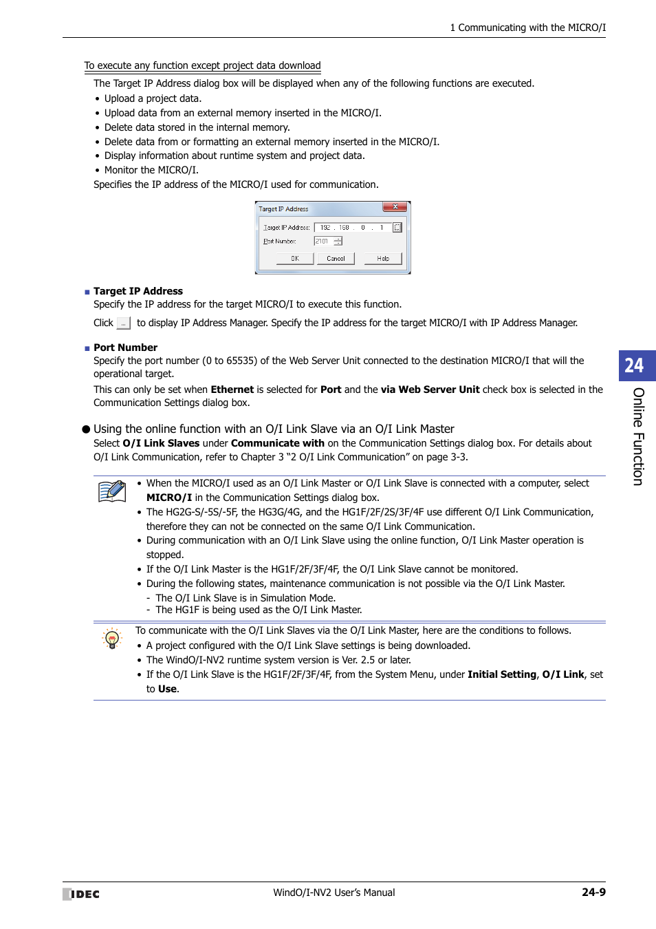 Online f unction | IDEC High Performance Series User Manual | Page 1101 / 1448