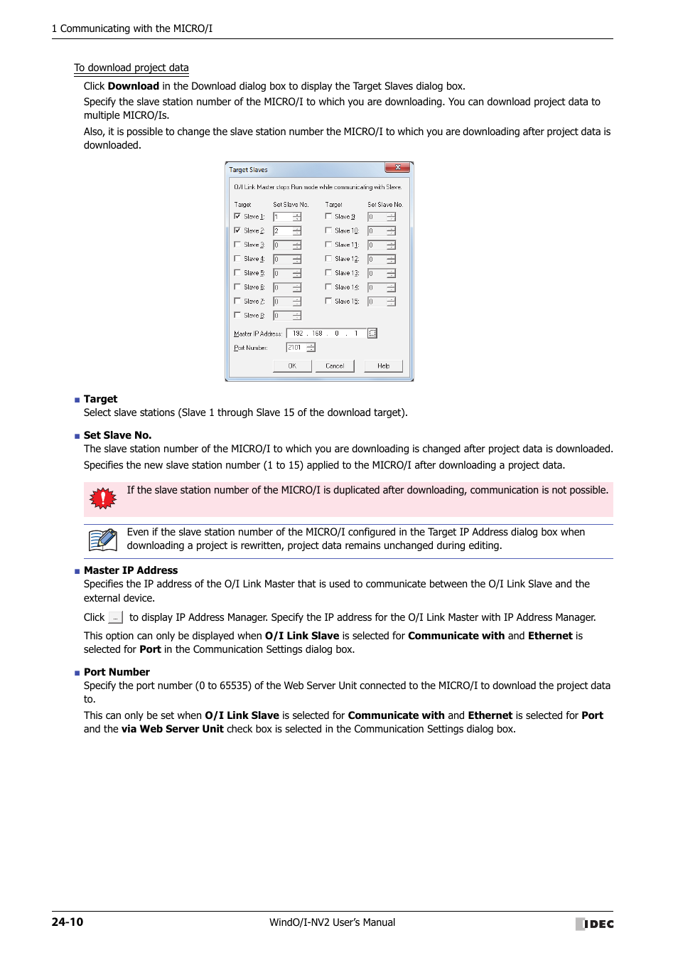 IDEC High Performance Series User Manual | Page 1102 / 1448