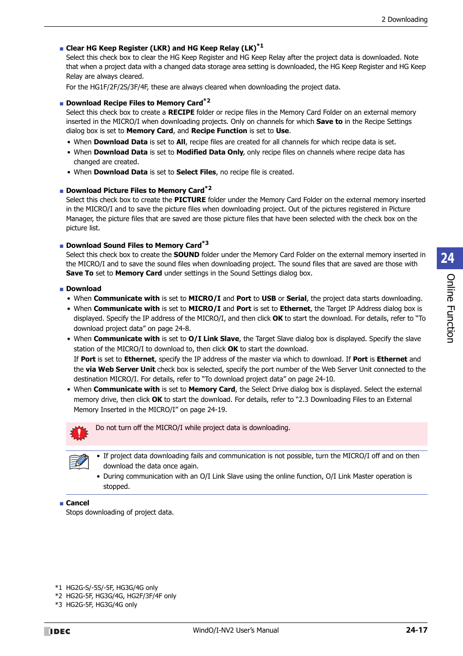 Online f unction | IDEC High Performance Series User Manual | Page 1109 / 1448