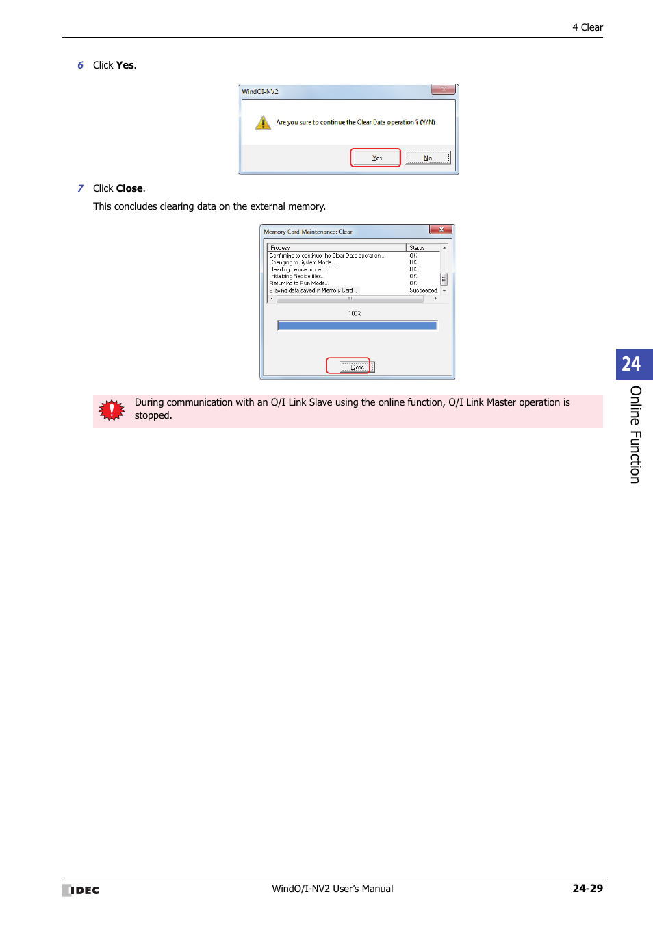 IDEC High Performance Series User Manual | Page 1121 / 1448