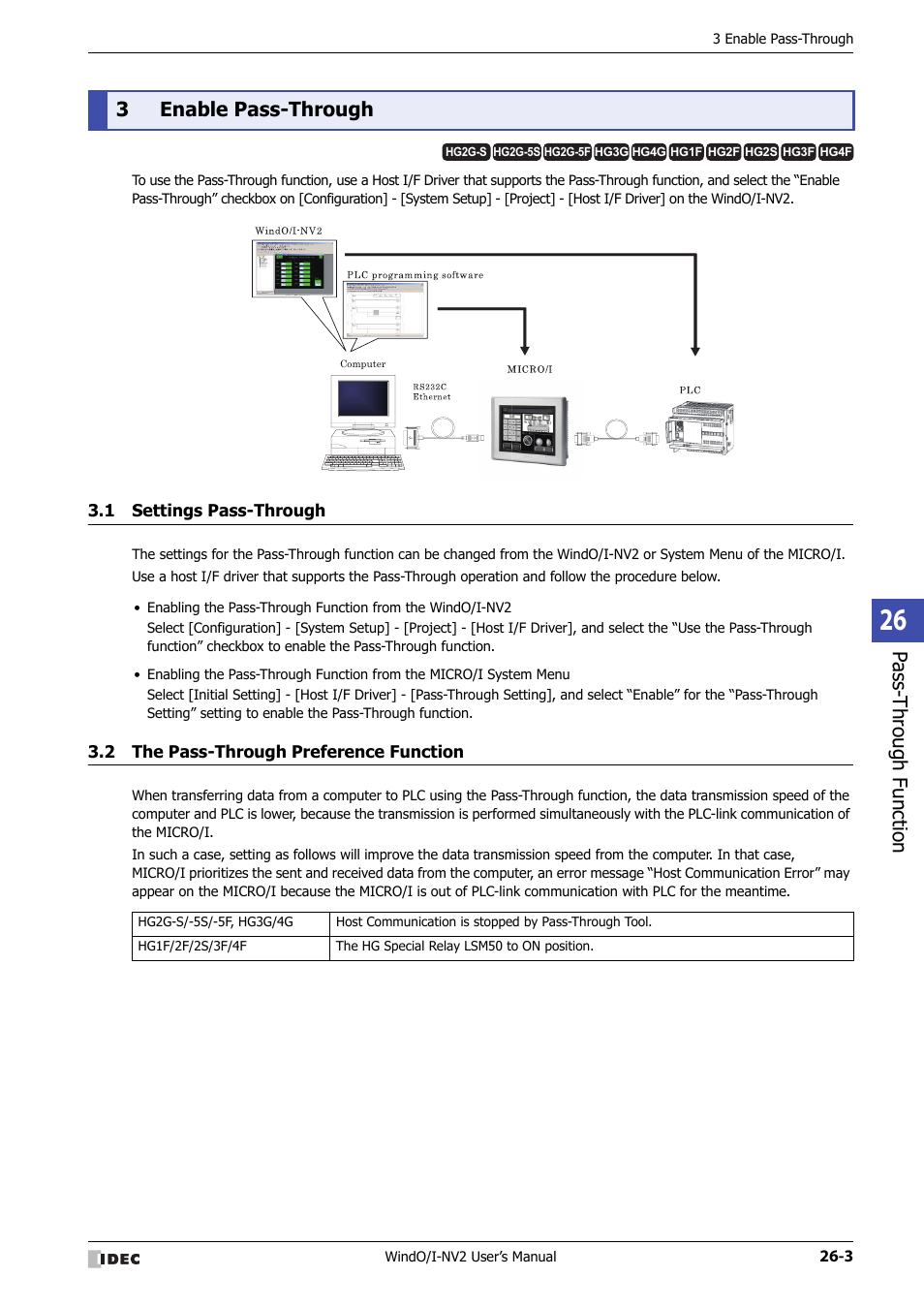 3 enable pass-through, 1 settings pass-through, 2 the pass-through preference function | Enable pass-through -3, Settings pass-through -3, The pass-through preference function -3, Pa ss- thro ugh function, 3enable pass-through | IDEC High Performance Series User Manual | Page 1157 / 1448