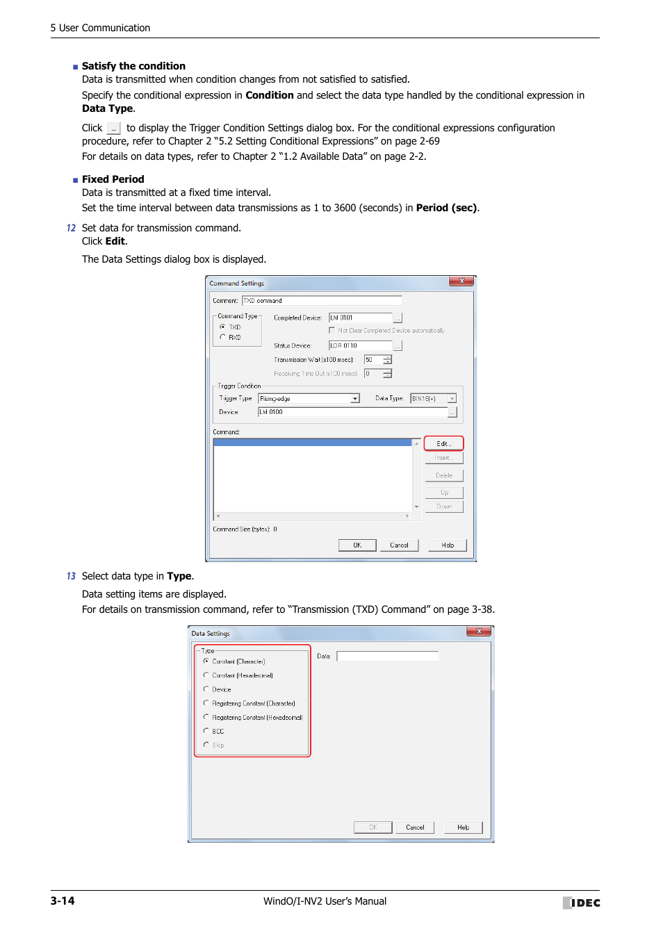 IDEC High Performance Series User Manual | Page 116 / 1448