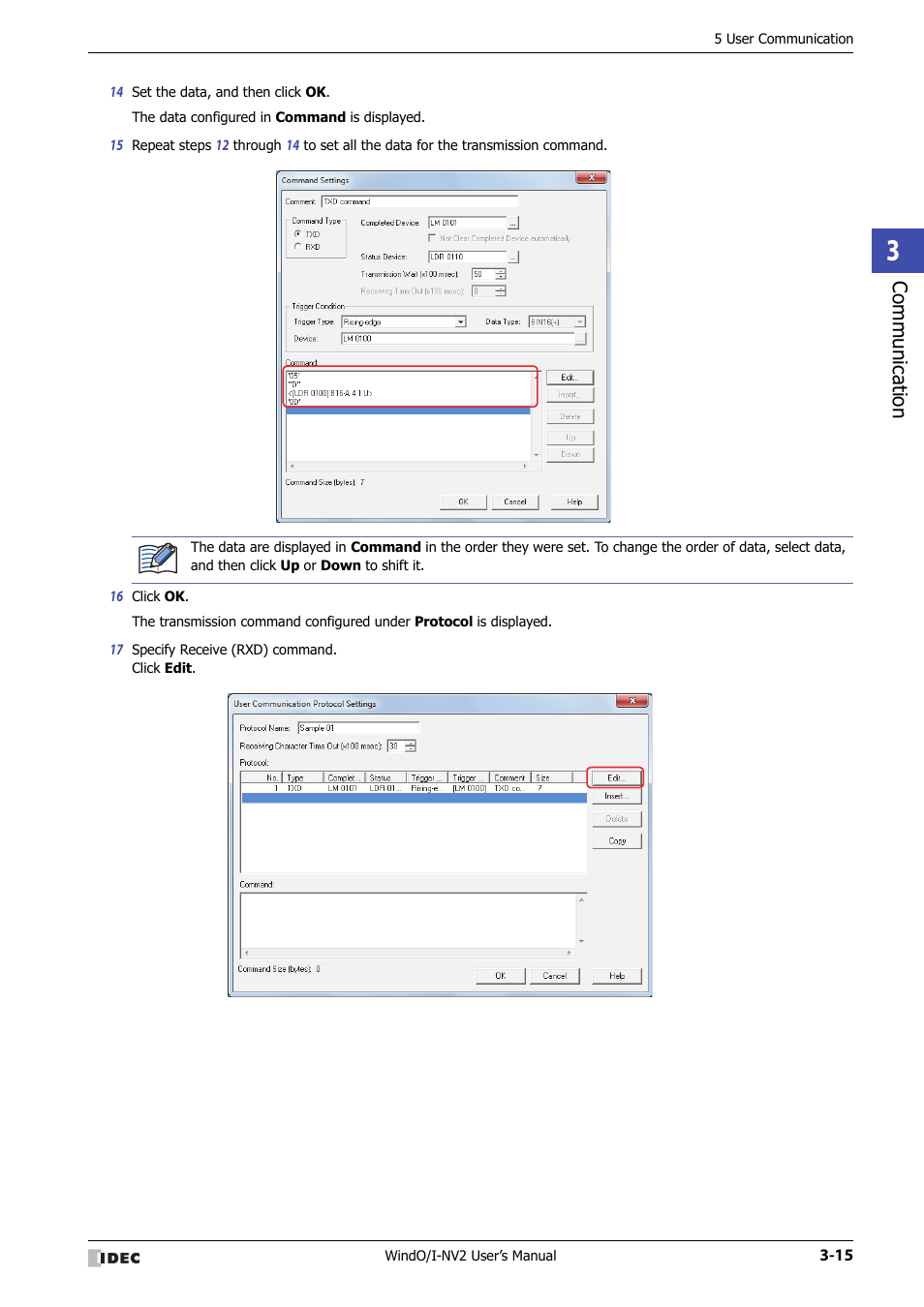 Communic ation | IDEC High Performance Series User Manual | Page 117 / 1448