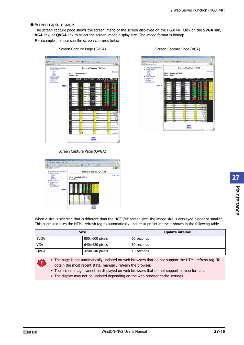 Maintenance | IDEC High Performance Series User Manual | Page 1177 / 1448