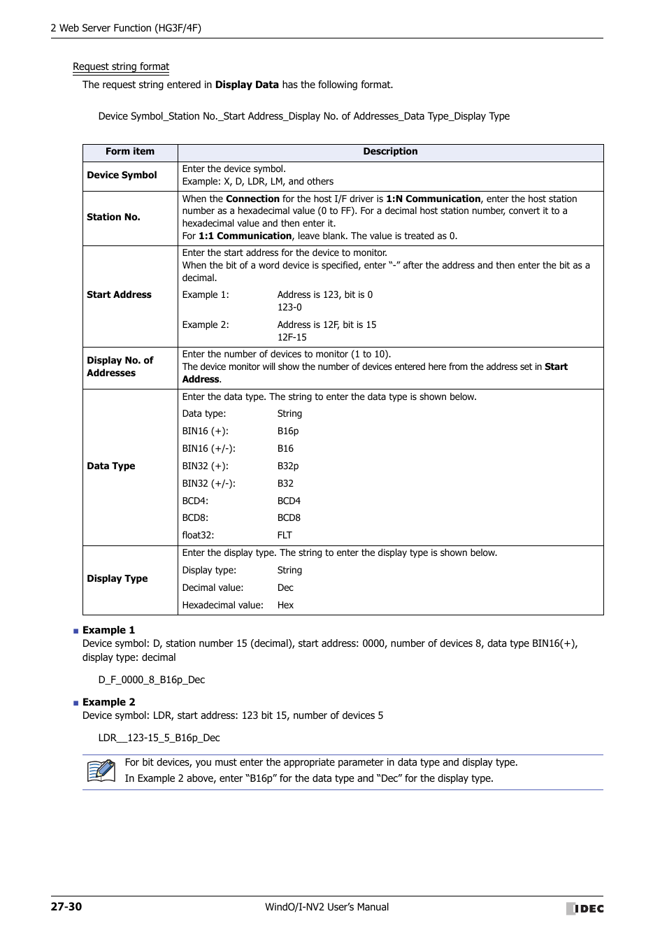 IDEC High Performance Series User Manual | Page 1188 / 1448