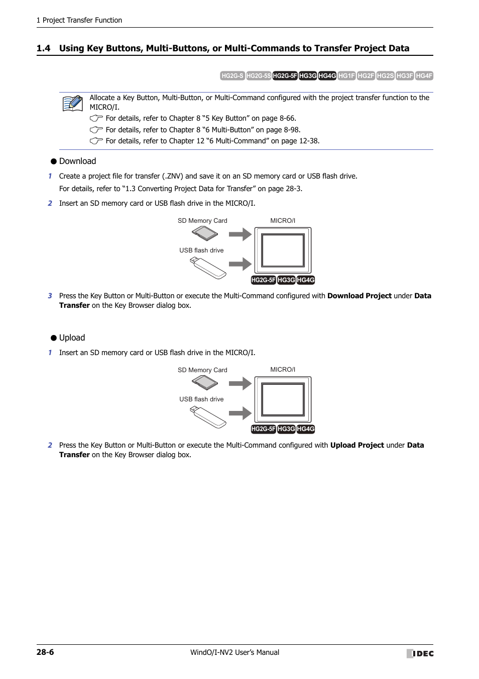 Download, Upload | IDEC High Performance Series User Manual | Page 1200 / 1448