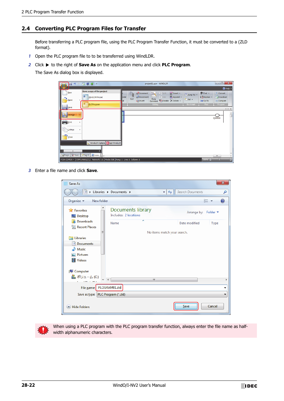 4 converting plc program files for transfer, Converting plc program files for transfer -22 | IDEC High Performance Series User Manual | Page 1216 / 1448