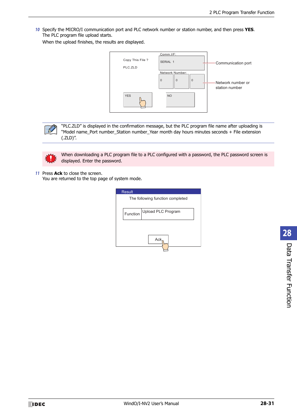 Data t ransf er func tion | IDEC High Performance Series User Manual | Page 1225 / 1448