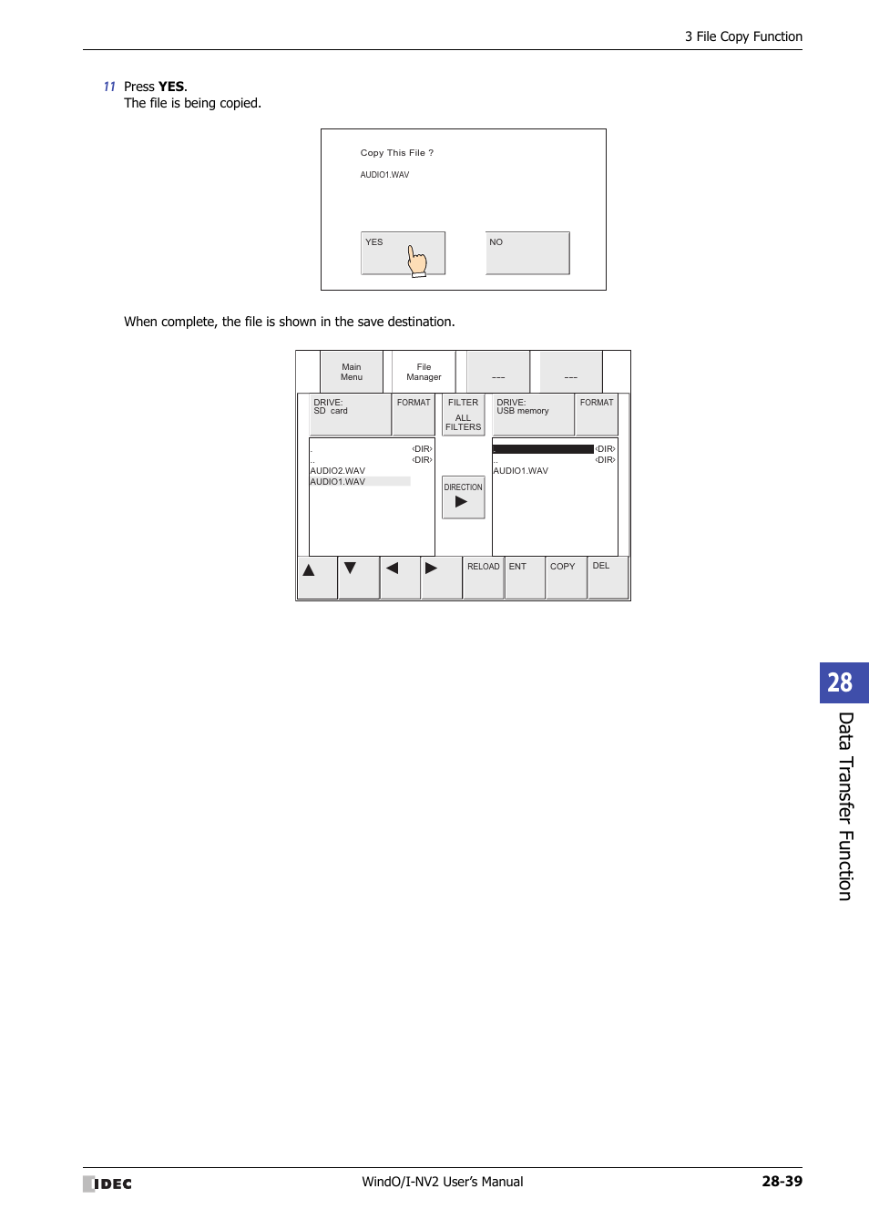 Data t ransf er func tion | IDEC High Performance Series User Manual | Page 1233 / 1448