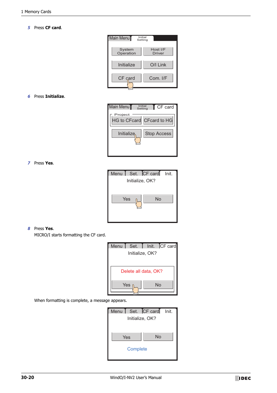 IDEC High Performance Series User Manual | Page 1264 / 1448