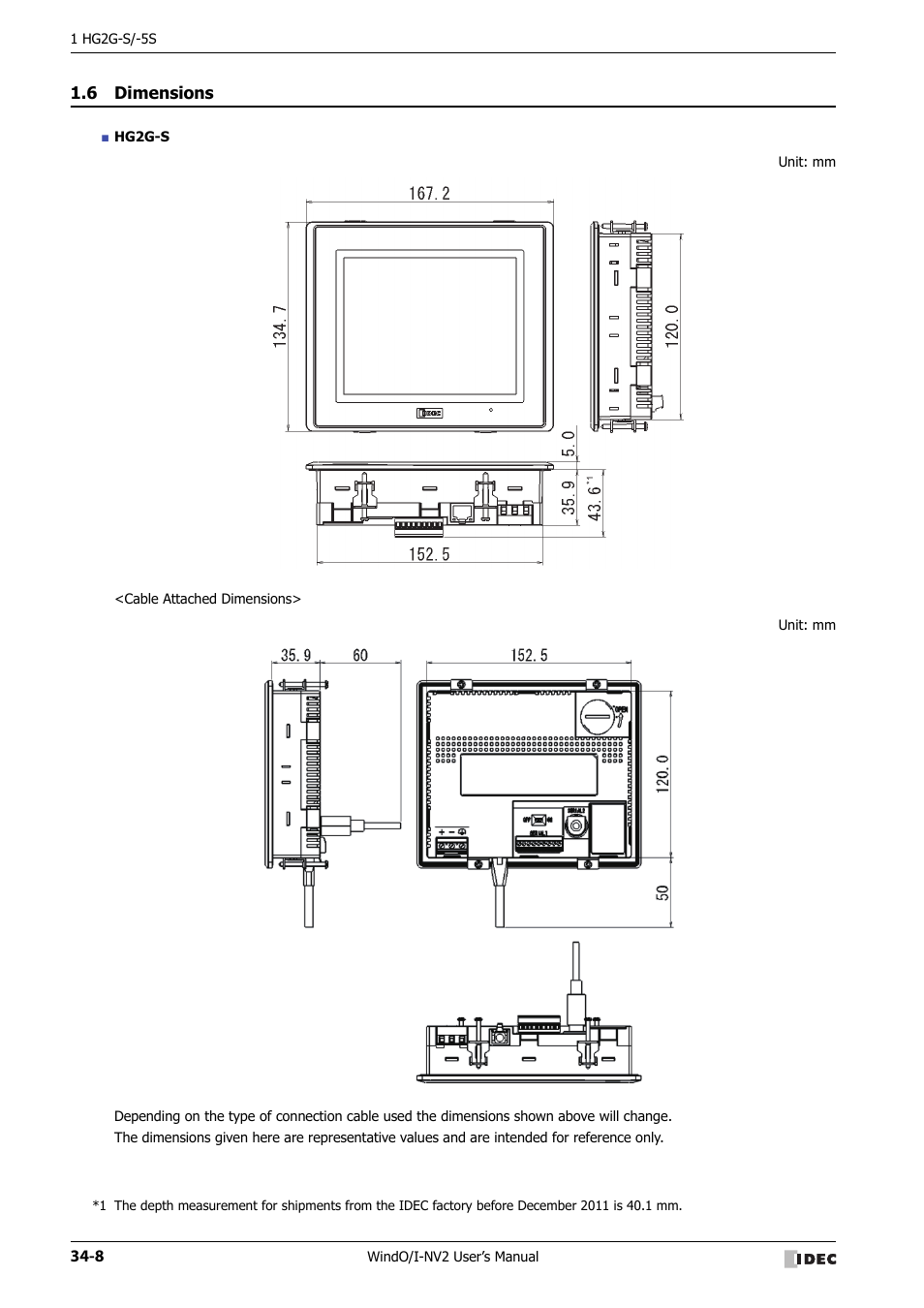 6 dimensions, Dimensions -8 | IDEC High Performance Series User Manual | Page 1324 / 1448