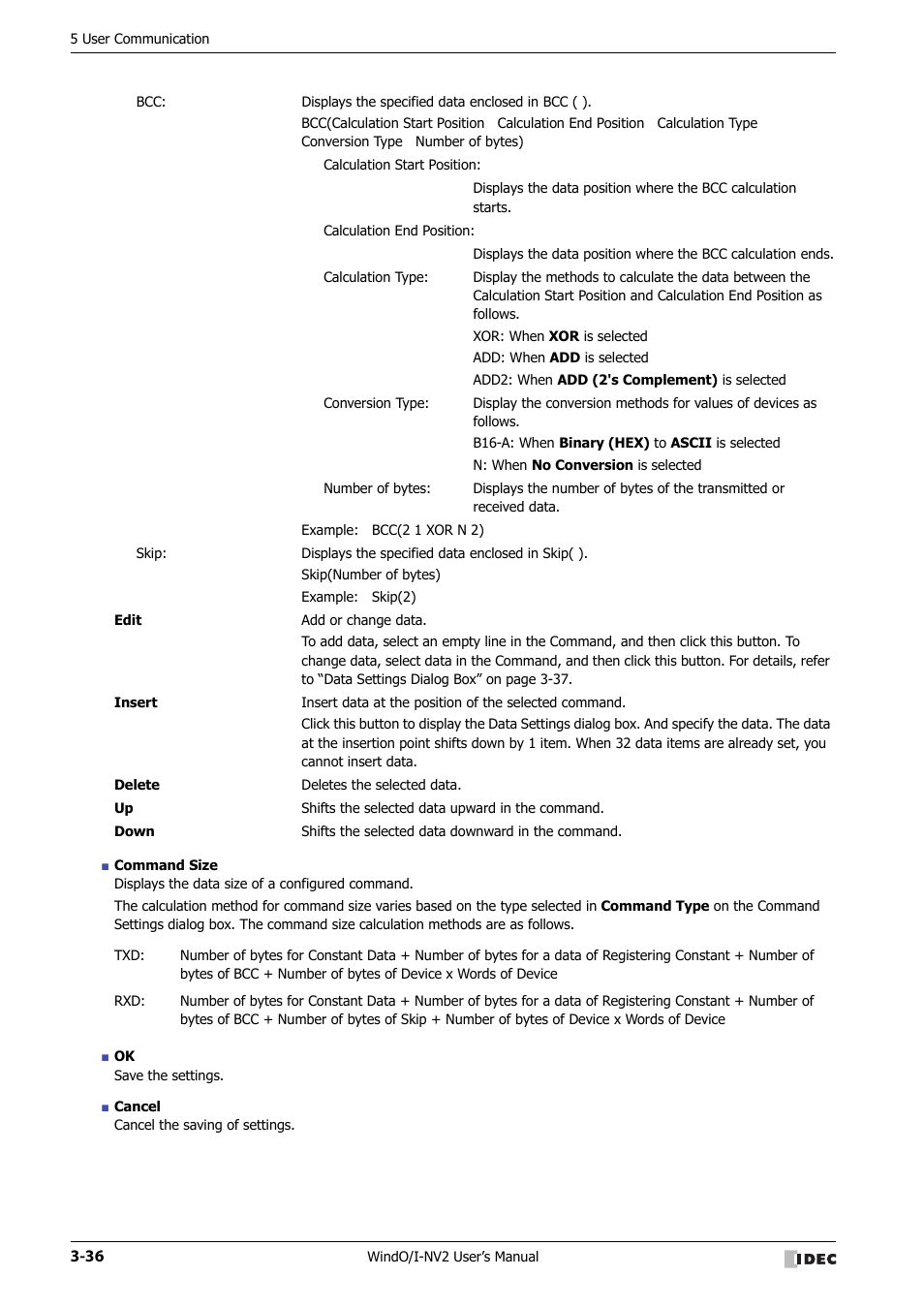 IDEC High Performance Series User Manual | Page 138 / 1448