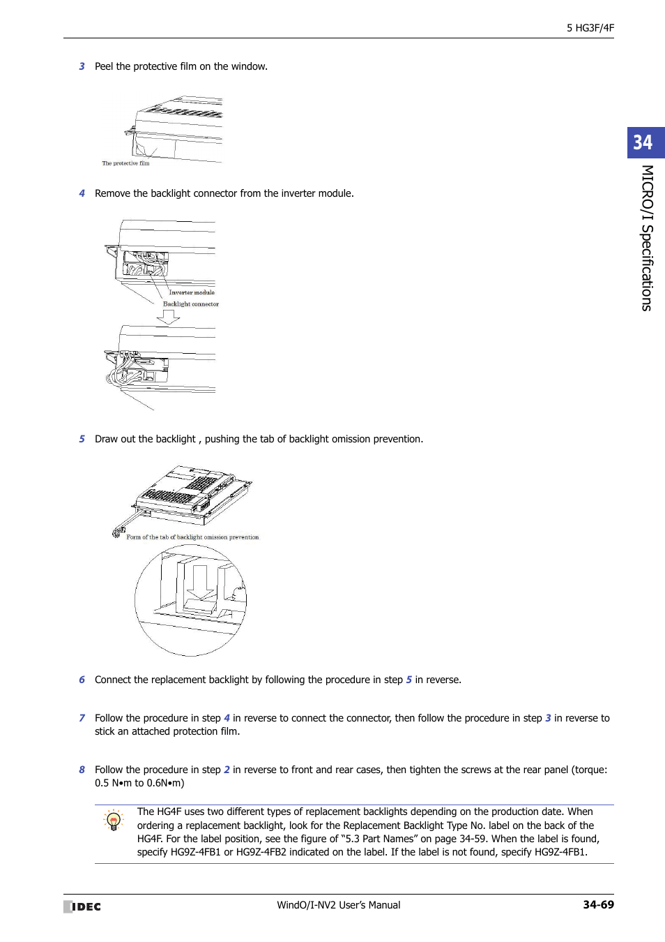 Micro/ i specif ication s | IDEC High Performance Series User Manual | Page 1385 / 1448