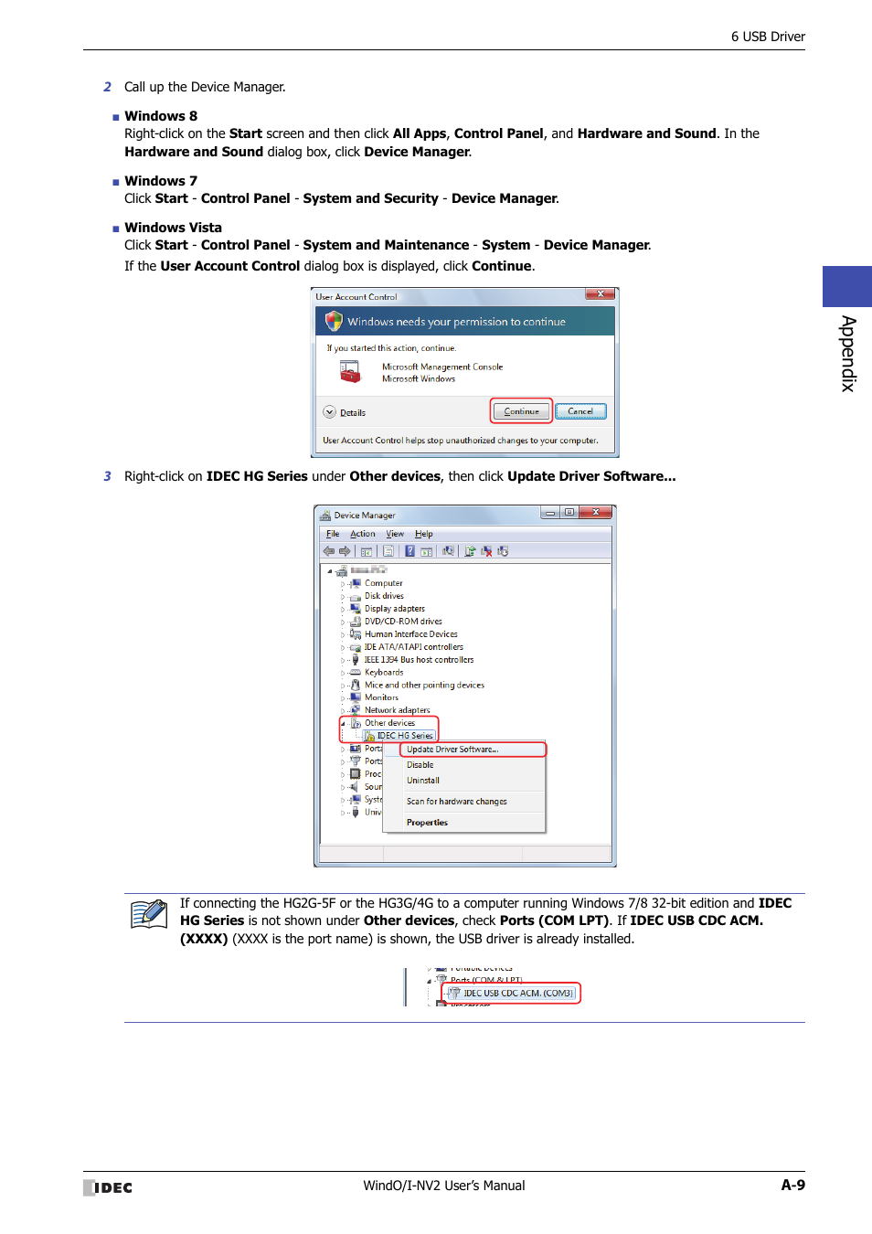 Appendix | IDEC High Performance Series User Manual | Page 1421 / 1448