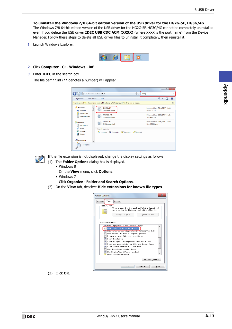 Appendix | IDEC High Performance Series User Manual | Page 1425 / 1448