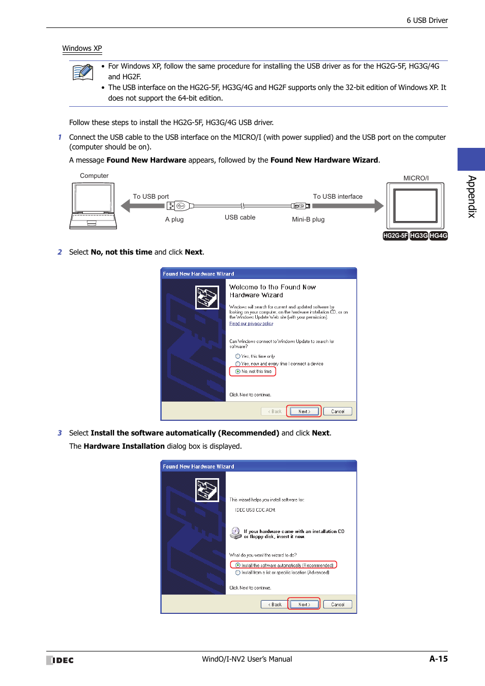 Appendix | IDEC High Performance Series User Manual | Page 1427 / 1448