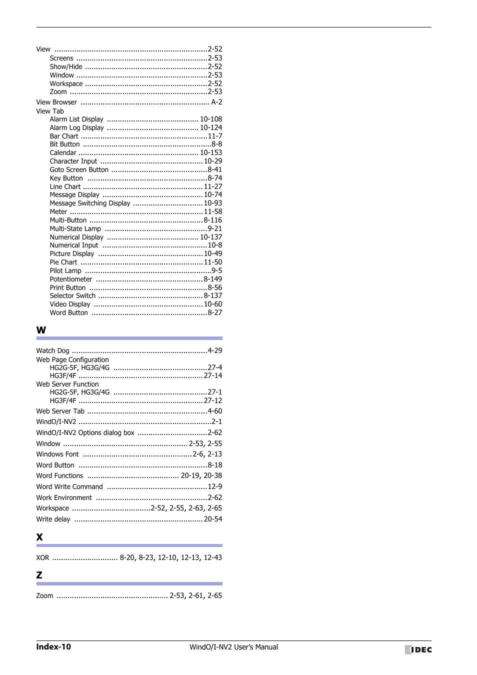 IDEC High Performance Series User Manual | Page 1448 / 1448