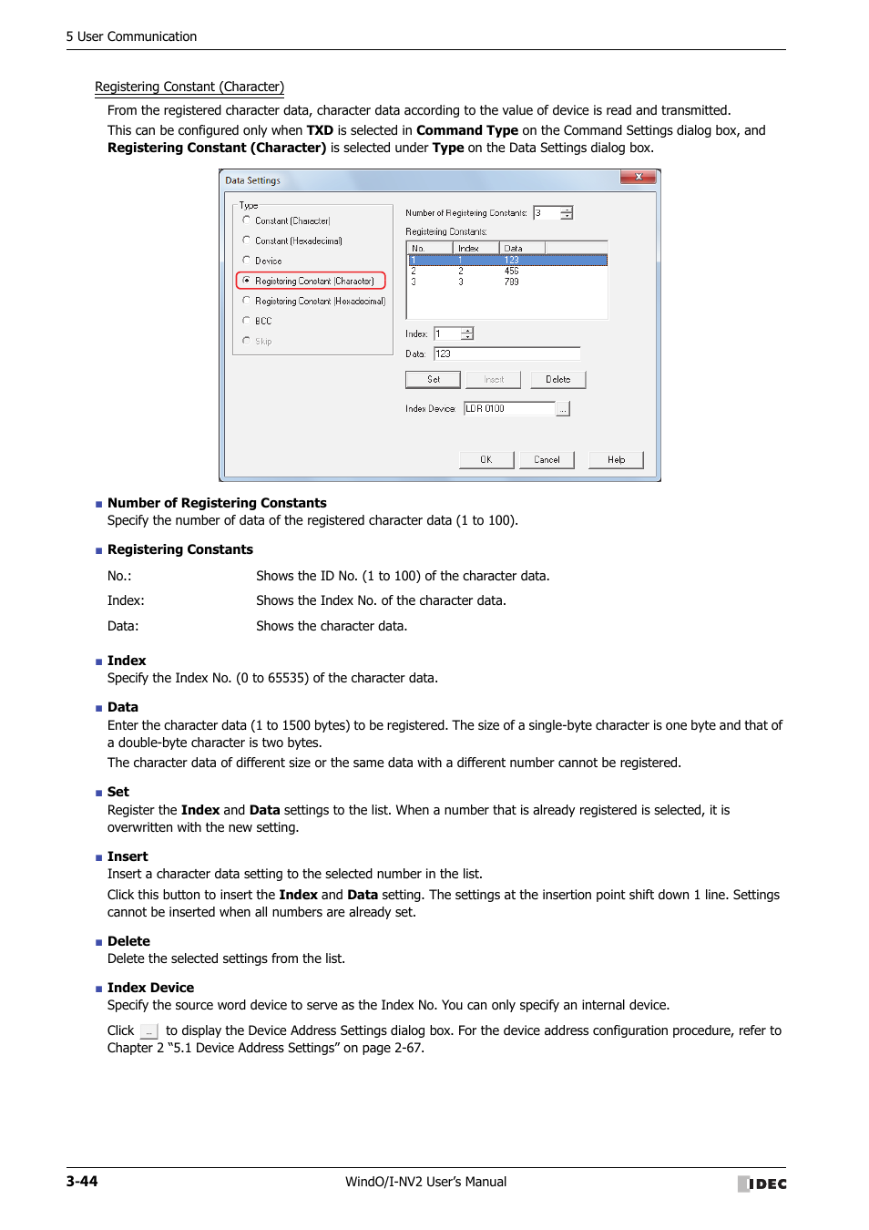 IDEC High Performance Series User Manual | Page 146 / 1448