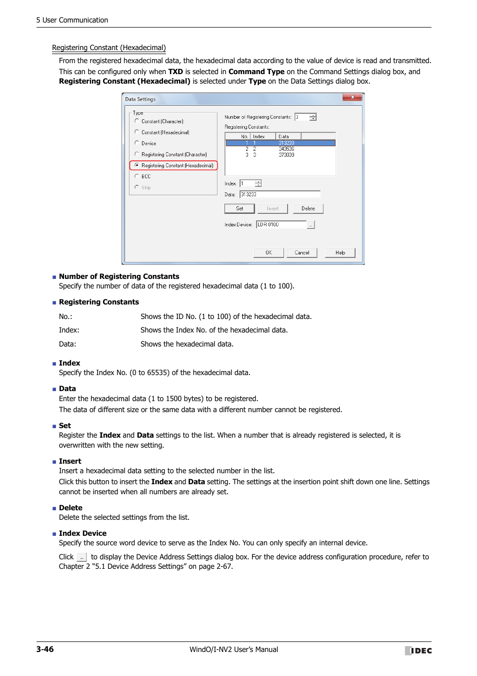 IDEC High Performance Series User Manual | Page 148 / 1448