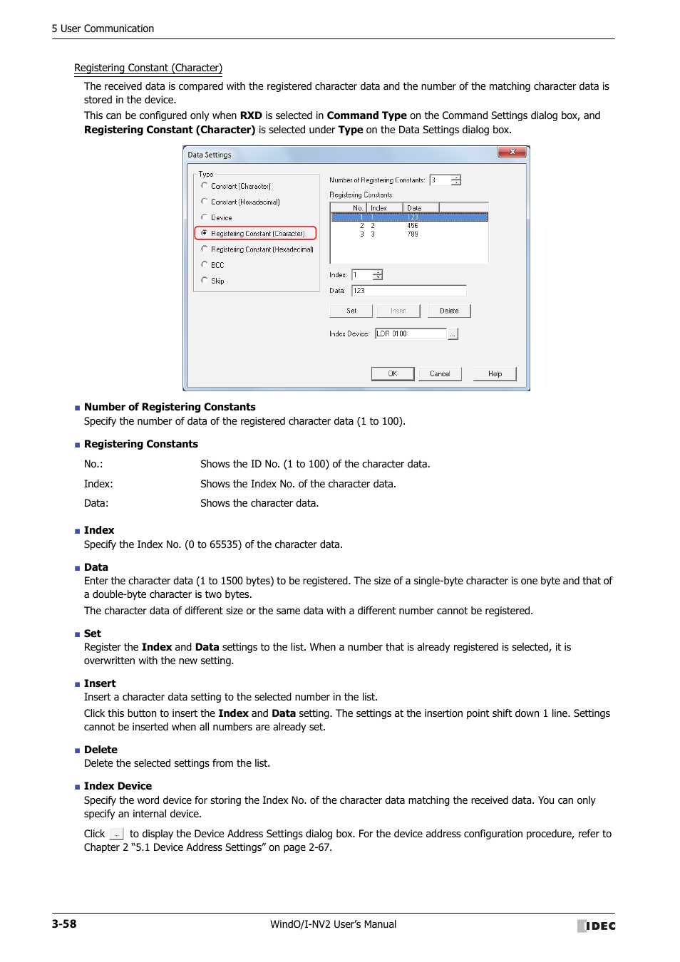 IDEC High Performance Series User Manual | Page 160 / 1448