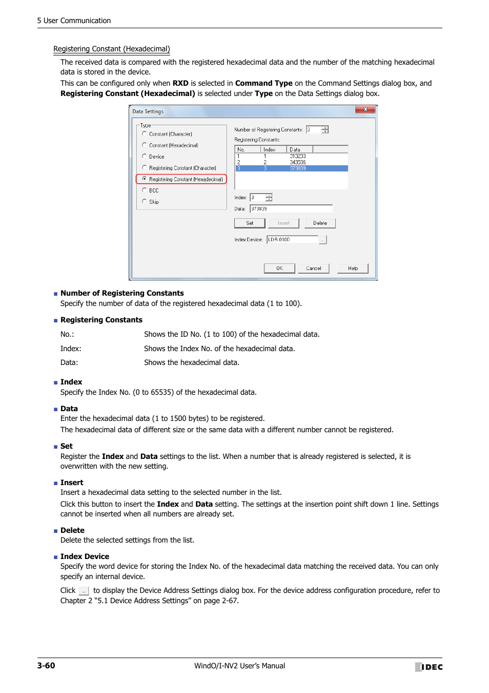 IDEC High Performance Series User Manual | Page 162 / 1448