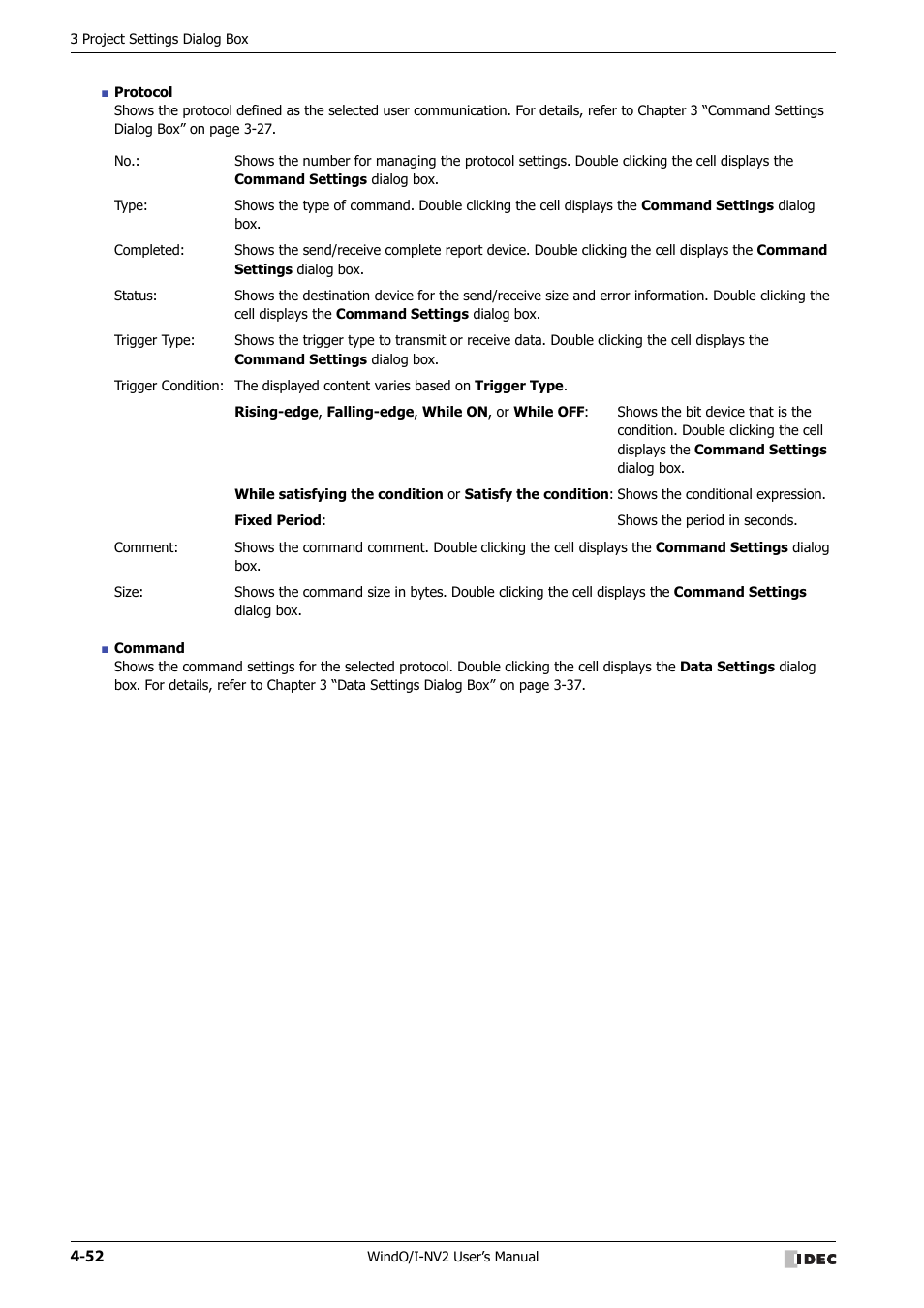 IDEC High Performance Series User Manual | Page 238 / 1448