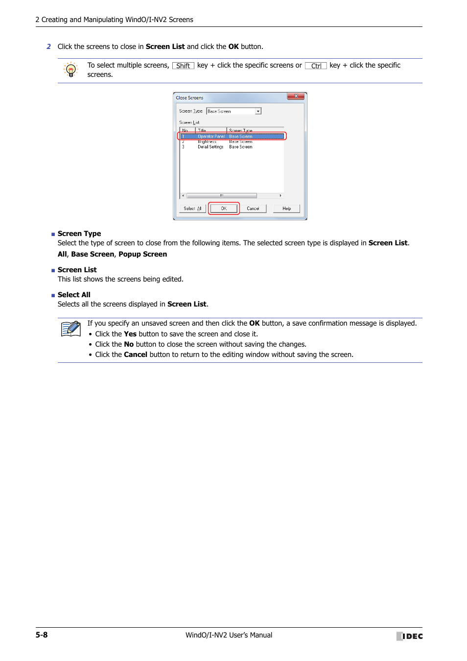 IDEC High Performance Series User Manual | Page 260 / 1448