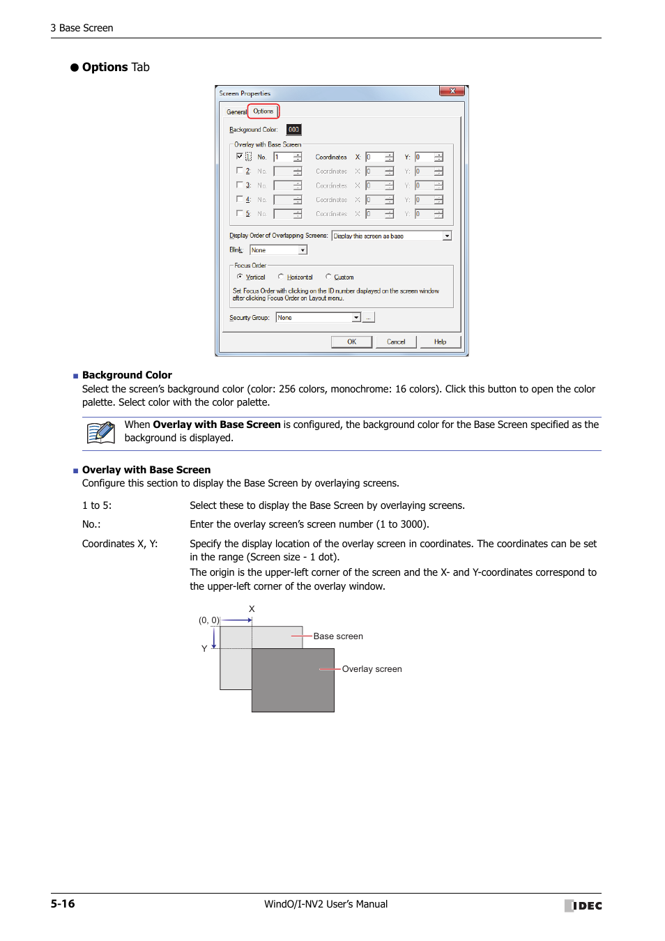 Options tab | IDEC High Performance Series User Manual | Page 268 / 1448