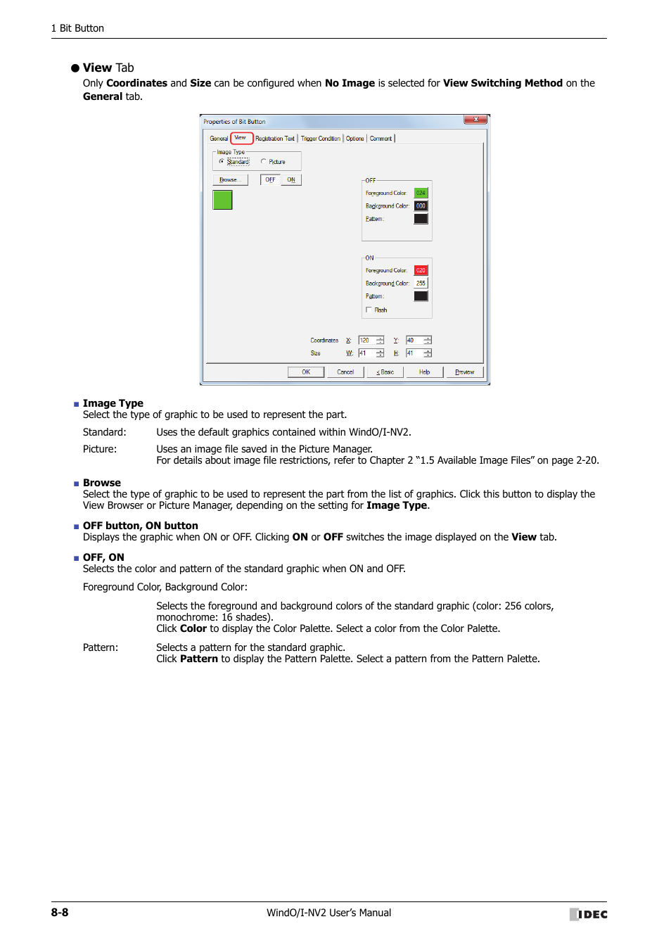 View tab | IDEC High Performance Series User Manual | Page 332 / 1448