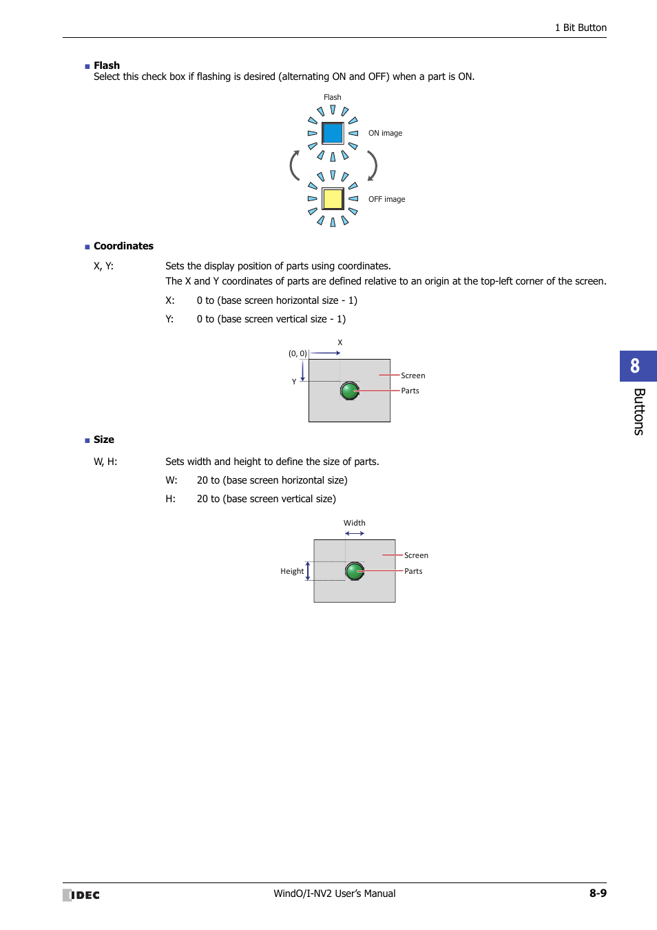 Bu tton s | IDEC High Performance Series User Manual | Page 333 / 1448