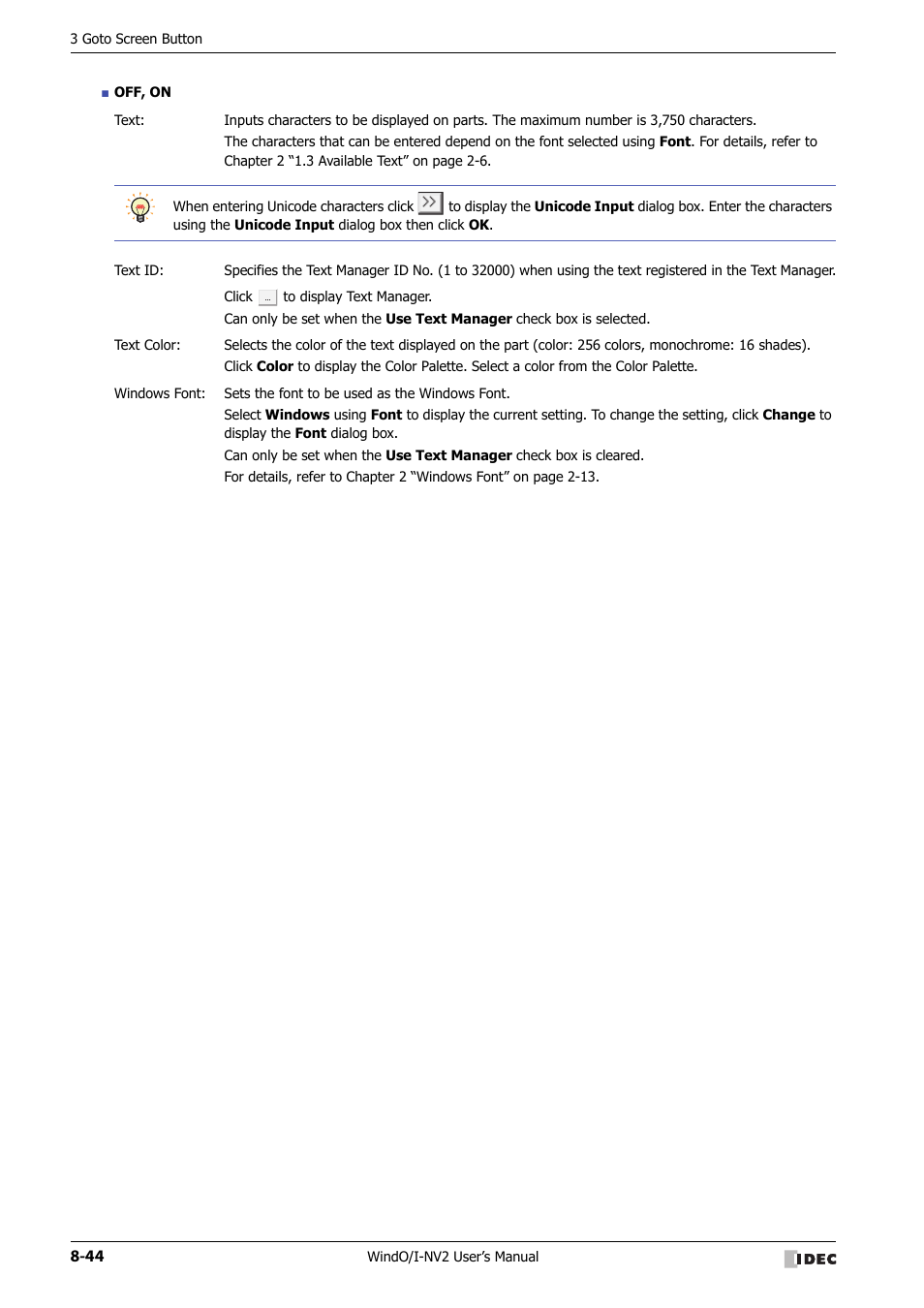 IDEC High Performance Series User Manual | Page 368 / 1448
