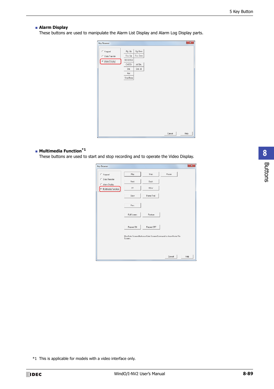 Bu tton s | IDEC High Performance Series User Manual | Page 413 / 1448