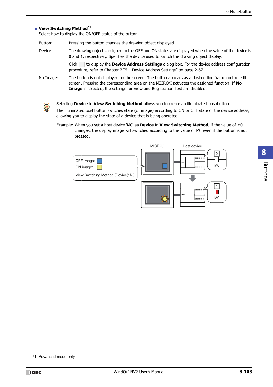 Bu tton s | IDEC High Performance Series User Manual | Page 427 / 1448