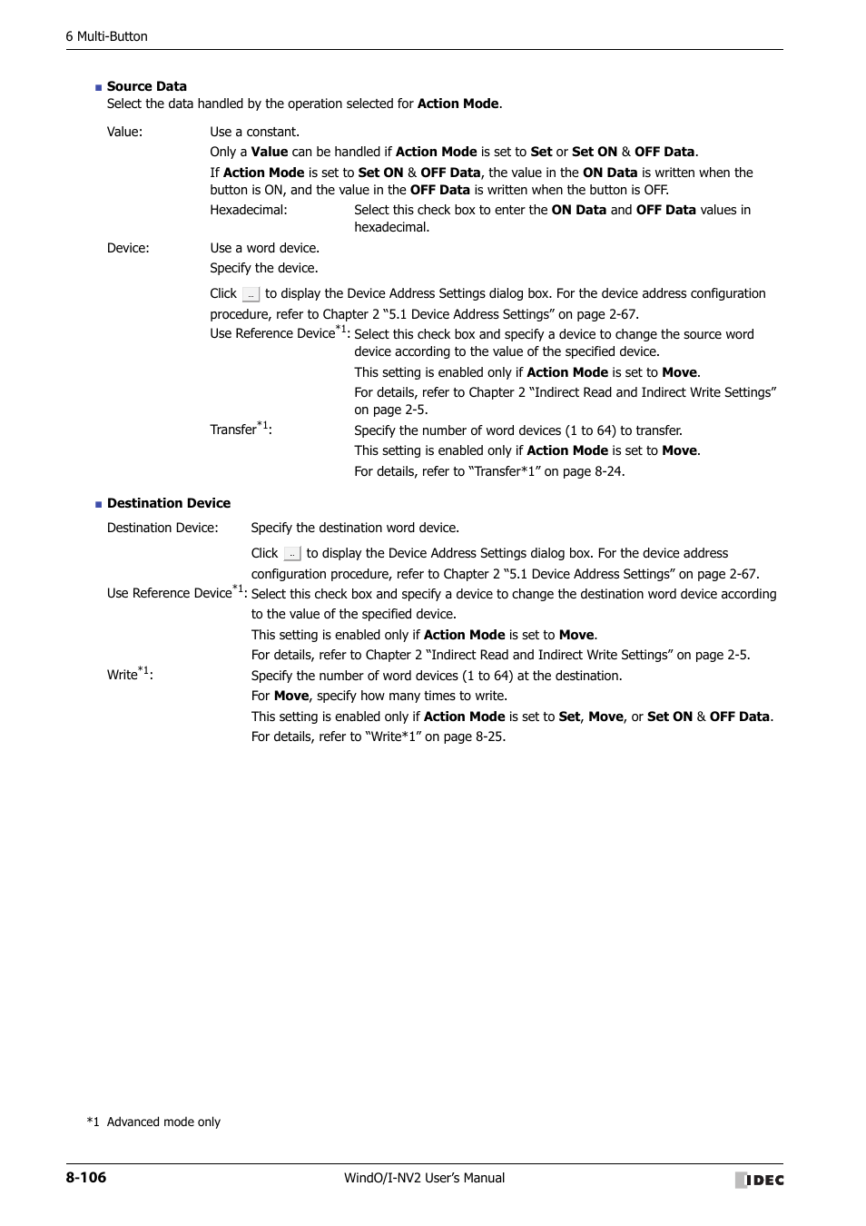 IDEC High Performance Series User Manual | Page 430 / 1448