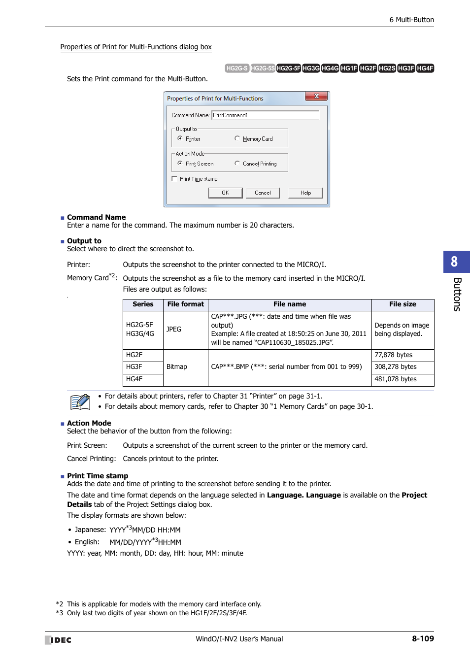 Bu tton s | IDEC High Performance Series User Manual | Page 433 / 1448
