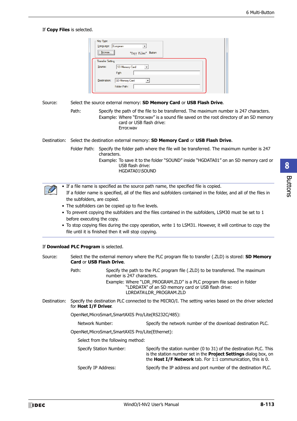 Bu tton s | IDEC High Performance Series User Manual | Page 437 / 1448