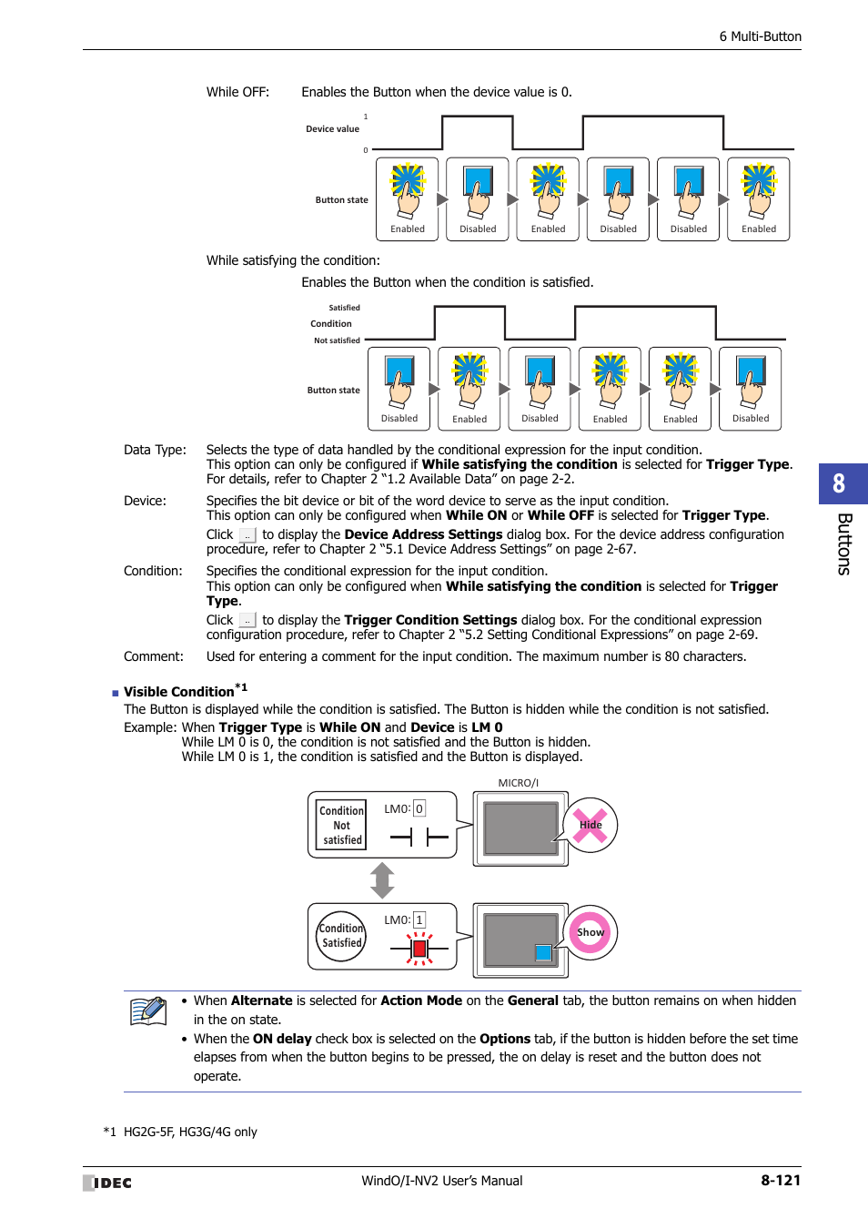 Bu tton s | IDEC High Performance Series User Manual | Page 445 / 1448