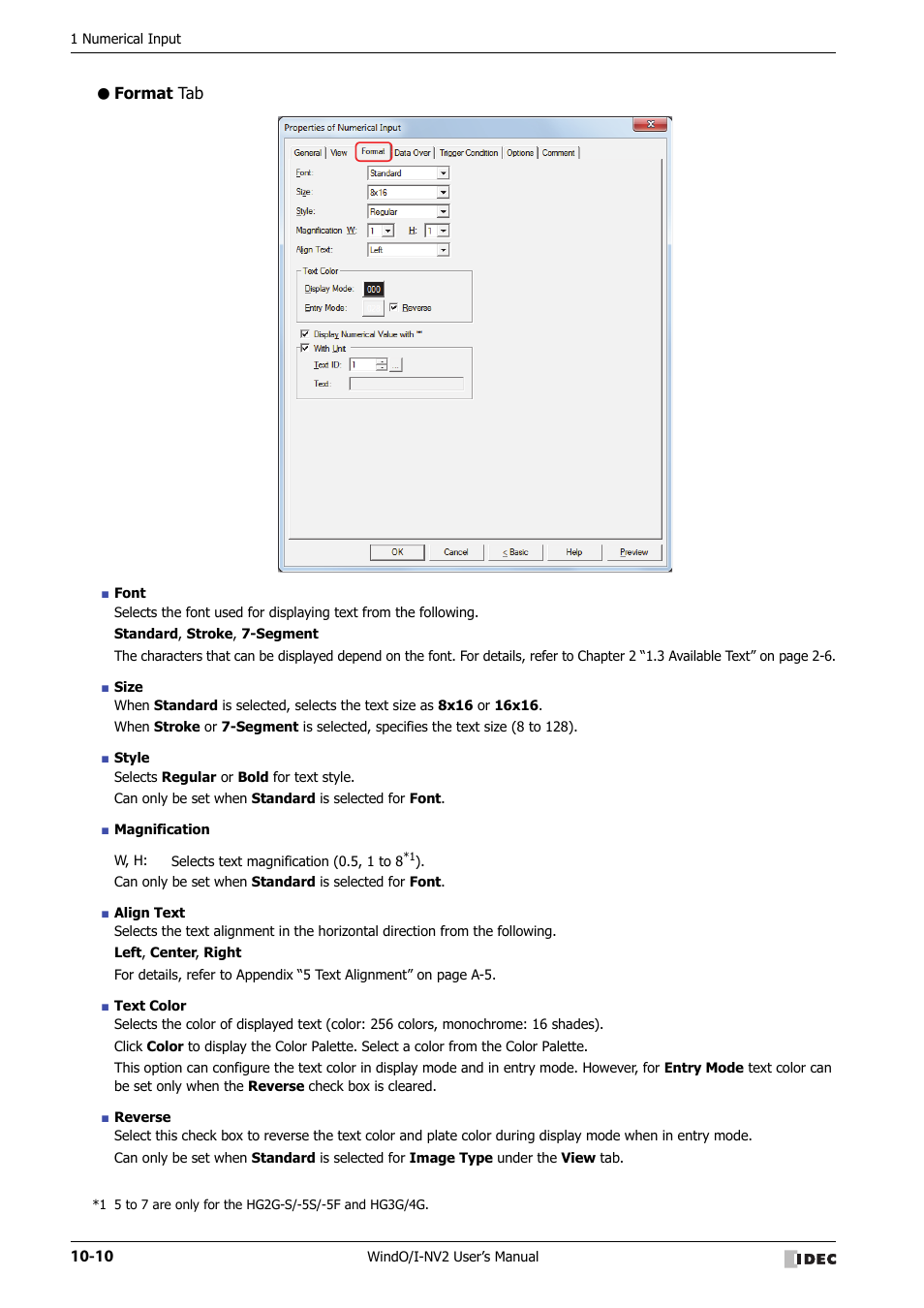 Format tab | IDEC High Performance Series User Manual | Page 522 / 1448