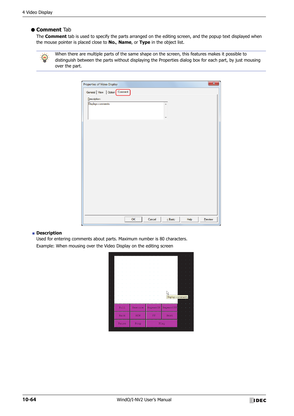 Comment tab | IDEC High Performance Series User Manual | Page 576 / 1448