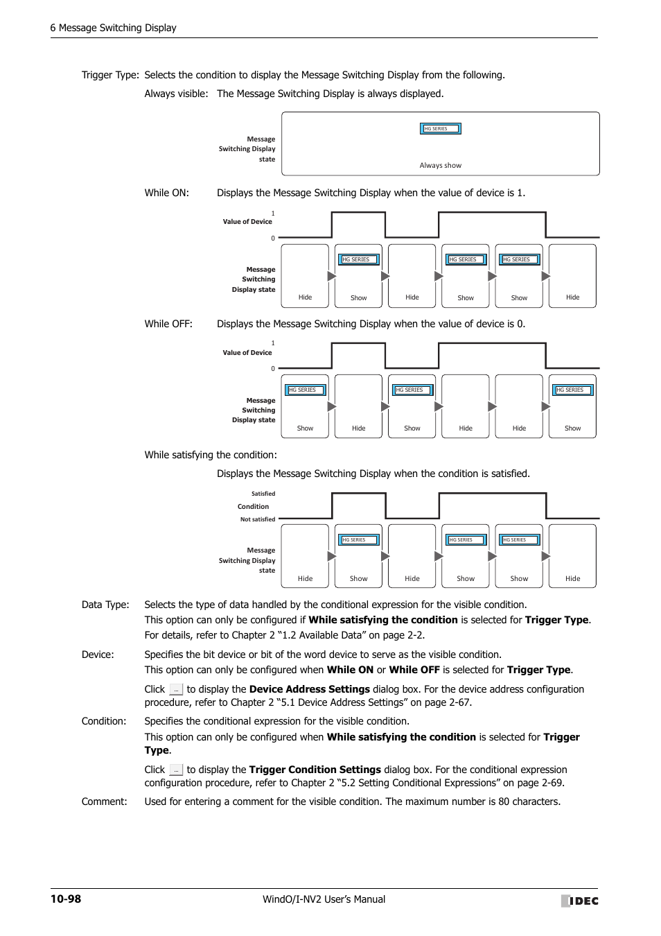 IDEC High Performance Series User Manual | Page 610 / 1448