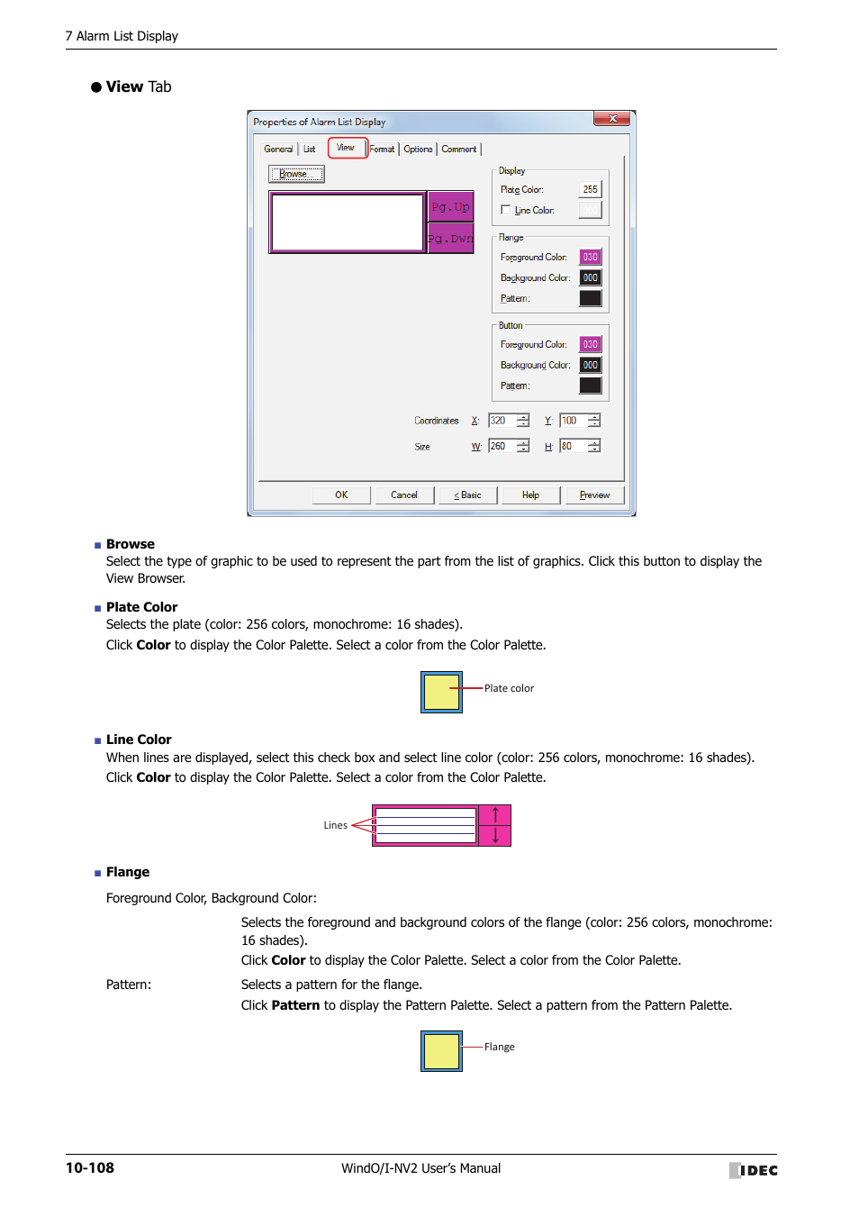 View tab | IDEC High Performance Series User Manual | Page 620 / 1448