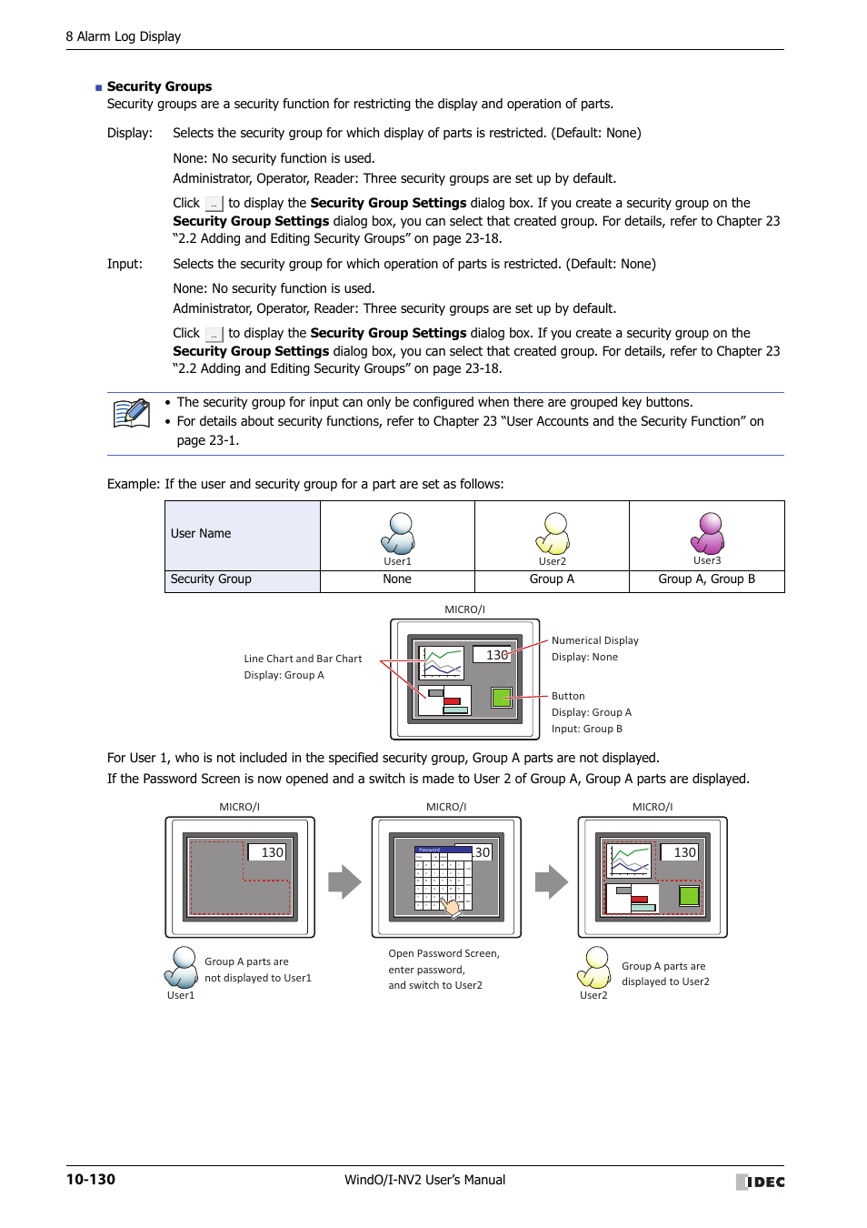 8 alarm log display | IDEC High Performance Series User Manual | Page 642 / 1448